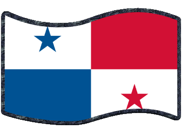 Rectángulo Panamá América Banderas 