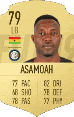 Kwadwo Asamoah Ghana F I F A - Jugadores  cartas Vídeo Juegos Multimedia 