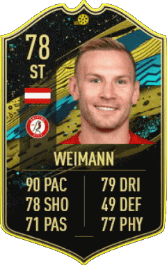 Andreas Weimann Austria F I F A - Jugadores  cartas Vídeo Juegos Multimedia 