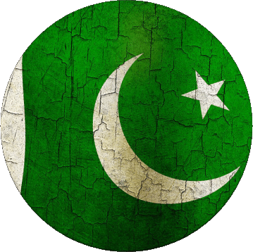 Rond Pakistan Asie Drapeaux 