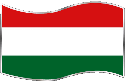 Rectángulo Hungría Europa Banderas 