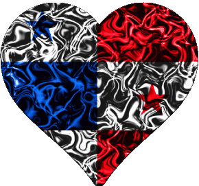 Herz Panama Amerika Fahnen 