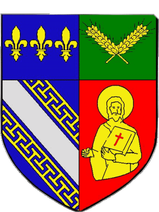 Blazon-Blazon SAINT PARRES AUX TERTRES 10 Departments - Cities France Flags 