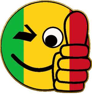 Smiley - OK Mali Afrique Drapeaux 