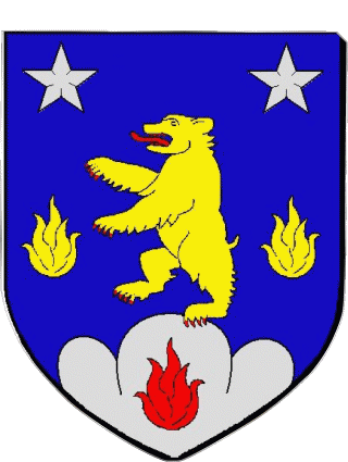 Blazon-Blazon BERNEX 74 Departments - Cities France Flags 