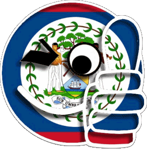 Smiley - OK Belize Amerika Fahnen 