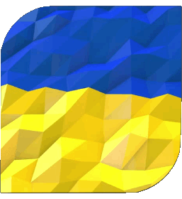 Carré Ukraine Europe Drapeaux 