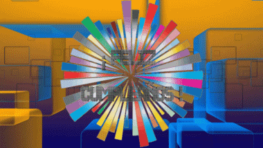 002 Fondo animado Abstracto - Geométrico Feliz Cumpleaños Español Mensajes 