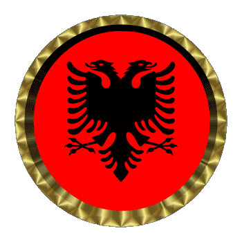 Round - Rings Albania Europe Flags 