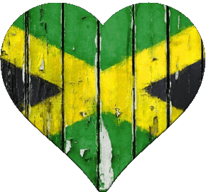 Corazón Jamaica América Banderas 