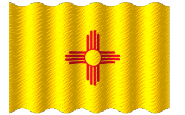 Ondulación New Mexico U.S.A - Estados América Banderas 