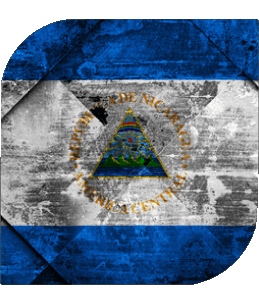Carré Nicaragua Amériques Drapeaux 