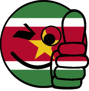 Smiley - OK Suriname Amériques Drapeaux 