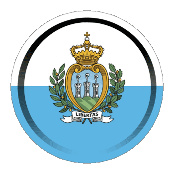 Round - Rings San Marino Europe Flags 