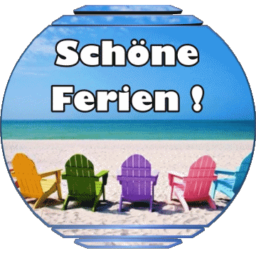 02 Transparent Background Schöne Ferien German Messages 