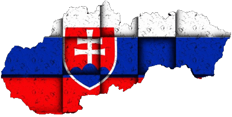 Carte Slovaquie Europe Drapeaux 