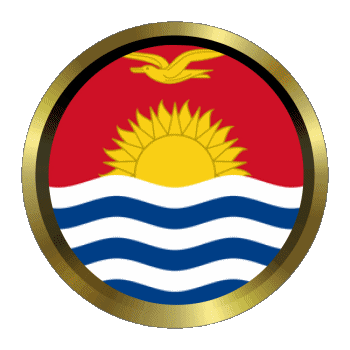 Round - Rings Kiribati Oceania Flags 