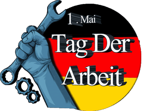 Tag Der Arbeit - Deutschland 1. Mai Tedesco Messagi 