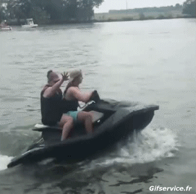 Falls - Fail Jet Ski Transport Humor -  Fun 
