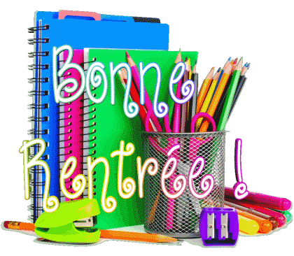 014 Transparent Background Bonne Rentrée French Messages 
