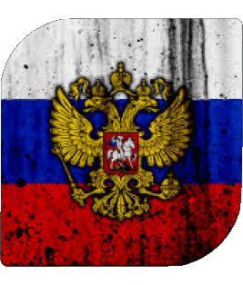 Quadrato Russia Europa Bandiere 