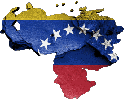Carta Geografica Venezuela America Bandiere 