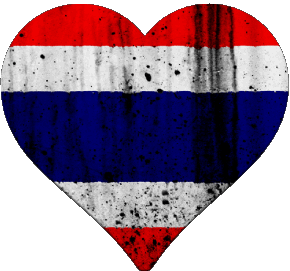 Herz Thailand Asien Fahnen 