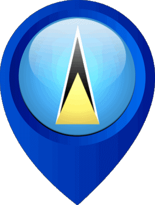 Perno di posizione Santa Lucia America Bandiere 