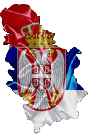 Map Serbia Europe Flags 