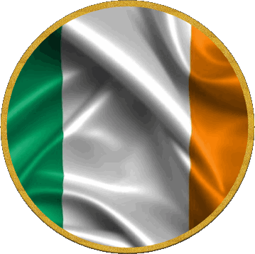 Rond Irlande Europe Drapeaux 