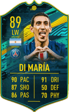 Angel Di Maria Argentine F I F A - Joueurs Cartes Jeux Vidéo Multi Média 