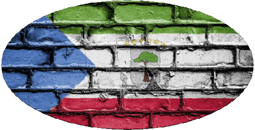 Ovale 01 Guinea Equatoriale Africa Bandiere 