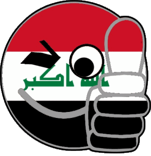 Smiley - OK Iraq Asie Drapeaux 