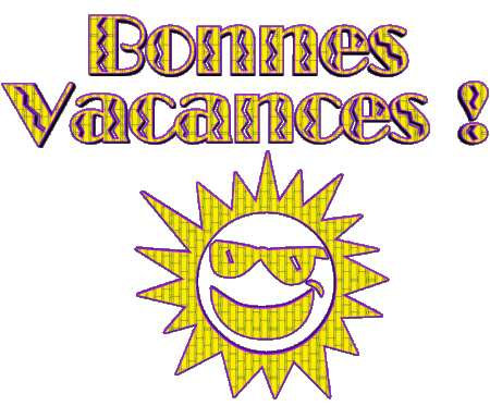 04 Transparent Background Bonnes Vacances French Messages 