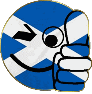 Smiley - OK Scotland Europe Flags 