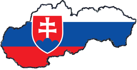 Map Slovakia Europe Flags 
