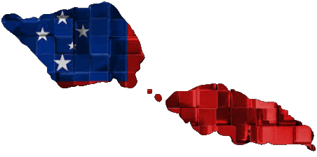 carte Samoa Océanie Drapeaux 