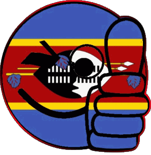 Smiley - OK Eswatini Afrique Drapeaux 