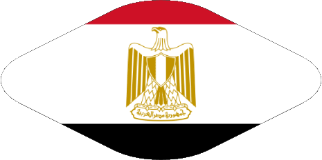 Oval 02 Egypt Africa Flags 