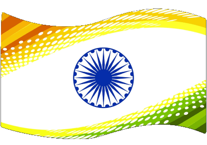 Rectángulo India Asia Banderas 