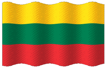 Waving Lithuania Europe Flags 