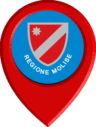 Standort-Pin Molise Italien Europa Fahnen 