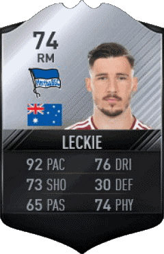 Mathew Leckie Australie F I F A - Joueurs Cartes Jeux Vidéo Multi Média 