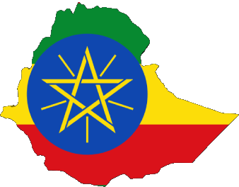 Map Ethiopia Africa Flags 