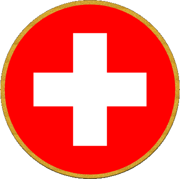 Round Swiss Europe Flags 