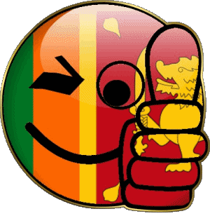 Smiley - OK Sri Lanka Asia Banderas 