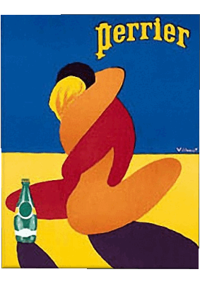 Perrier Affiches Rétro - Marques Humour - Fun 