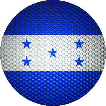Rond Honduras Amériques Drapeaux 