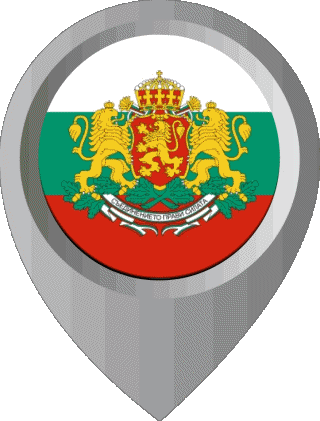 Perno di posizione Bulgaria Europa Bandiere 