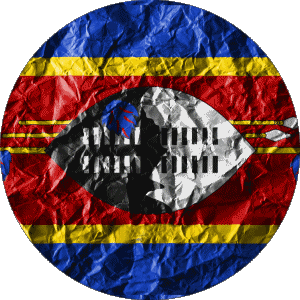 Rond Eswatini Afrique Drapeaux 